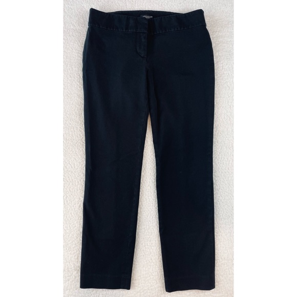 ANN TAYLOR • Classic Black Low Rise Ankle-Cut Trouser Pants - Picture 4 of 12